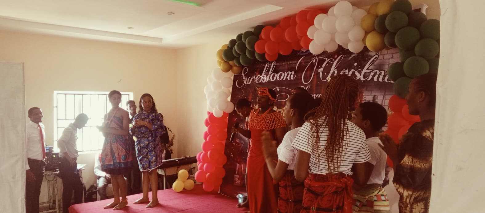 Students at a Surebloom school event